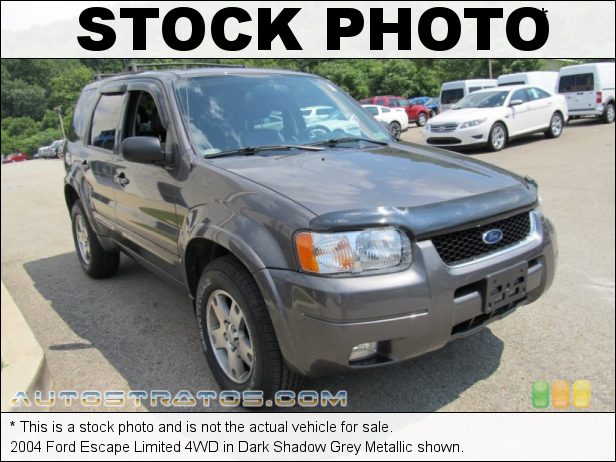 Stock photo for this 2004 Ford Escape Limited 4WD 3.0L DOHC 24 Valve V6 4 Speed Automatic