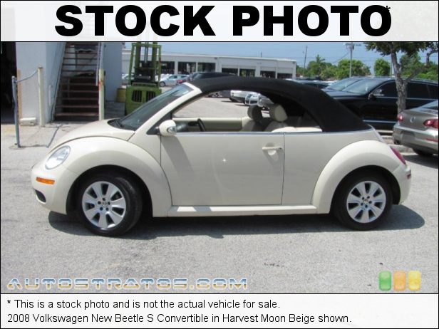 Stock photo for this 2008 Volkswagen New Beetle S Convertible 2.5L DOHC 20V 5 Cylinder 6 Speed Tiptronic Automatic