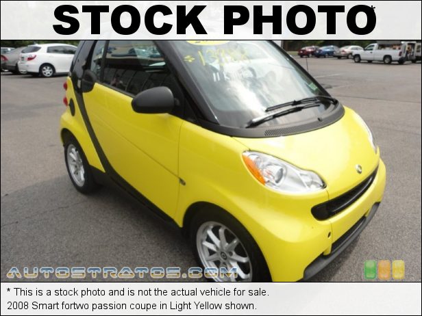 Stock photo for this 2008 Smart fortwo coupe 1.0L DOHC 12V Inline 3 Cylinder 5 Speed Automated Manual