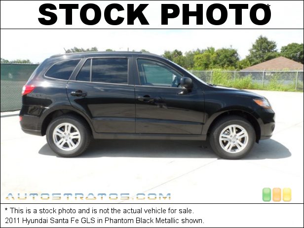 Stock photo for this 2011 Hyundai Santa Fe GLS 2.4 Liter DOHC 16-Valve VVT 4 Cylinder 6 Speed Shiftronic Automatic