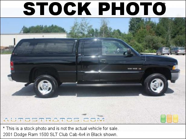 Stock photo for this 2001 Dodge Ram 1500 SLT Club Cab 4x4 5.2 Liter OHV 16-Valve V8 4 Speed Automatic