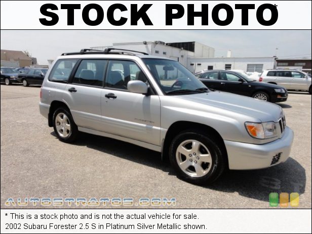 Stock photo for this 2002 Subaru Forester 2.5 S 2.5 Liter SOHC 16-Valve Flat 4 Cylinder 4 Speed Automatic
