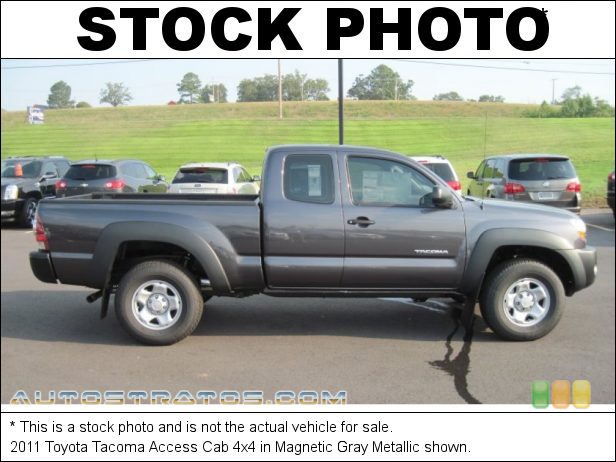 Stock photo for this 2011 Toyota Tacoma Access Cab 4x4 2.7 Liter DOHC 16-Valve VVT-i 4 Cylinder 4 Speed Automatic