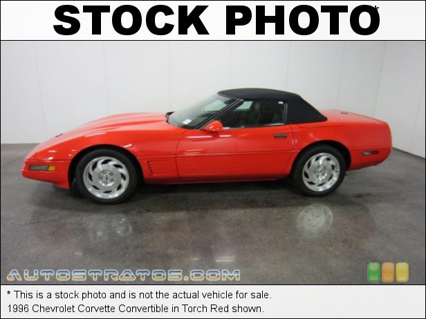 Stock photo for this 1996 Chevrolet Corvette Convertible 5.7 Liter OHV 16-Valve LT1 V8 4 Speed Automatic