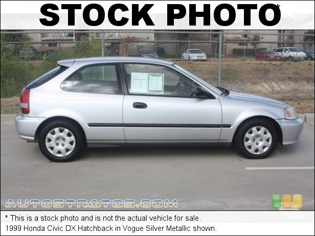 Stock photo for this 2000 Honda Civic DX 1.6 Liter SOHC 16-Valve 4 Cylinder 4 Speed Automatic