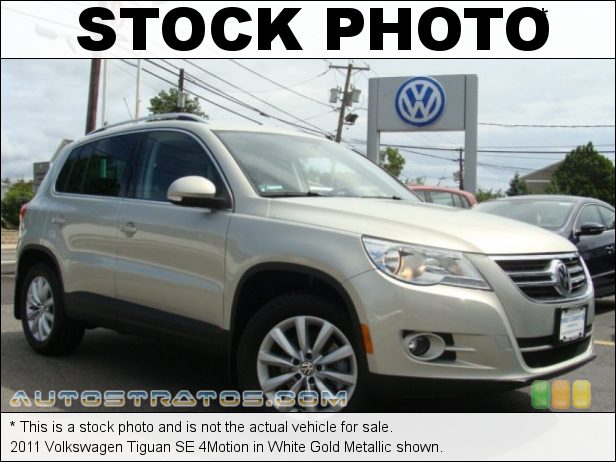 Stock photo for this 2011 Volkswagen Tiguan SE 4Motion 2.0 Liter FSI Turbocharged DOHC 16-Valve VVT 4 Cylinder 6 Speed Tiptronic Automatic