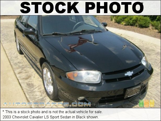 Stock photo for this 2003 Chevrolet Cavalier LS Sport Sedan 2.2 Liter DOHC 16 Valve 4 Cylinder 4 Speed Automatic