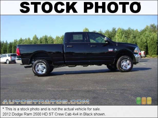 Stock photo for this 2012 Dodge Ram 2500 HD ST Crew Cab 4x4 6.7 Liter OHV 24-Valve Cummins VGT Turbo-Diesel Inline 6 Cylinde 6 Speed Manual