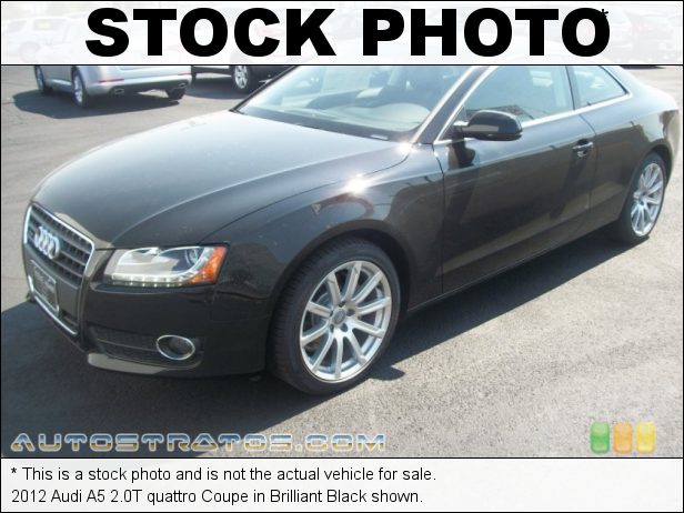 Stock photo for this 2012 Audi A5 2.0T quattro Coupe 2.0 Liter FSI Turbocharged DOHC 16-Valve VVT 4 Cylinder 8 Speed Tiptronic Automatic