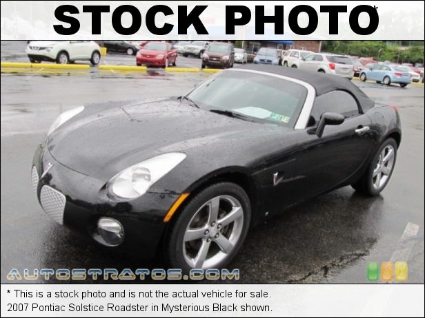 Stock photo for this 2007 Pontiac Solstice Roadster 2.4 Liter DOHC 16-Valve 4 Cylinder 5 Speed Manual