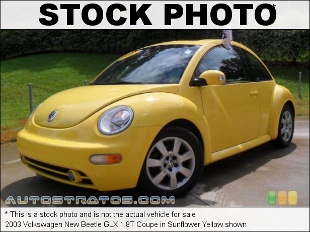 Stock photo for this 2003 Volkswagen New Beetle GLX 1.8T 1.8 Liter Turbocharged DOHC 20-Valve 4 Cylinder 4 Speed Automatic