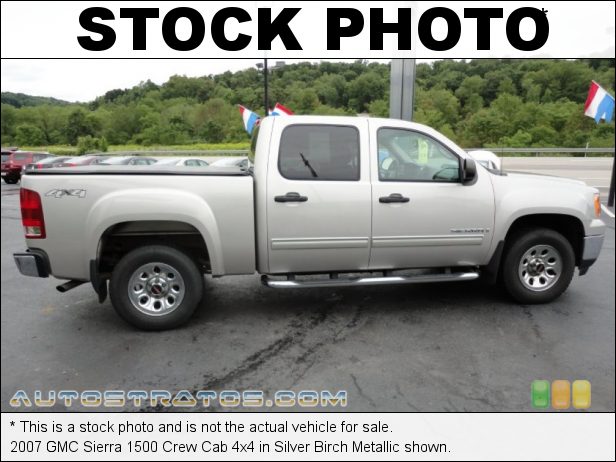 Stock photo for this 2007 GMC Sierra 1500 Crew Cab 4x4 4.8 Liter OHV 16-Valve Vortec V8 4 Speed Automatic