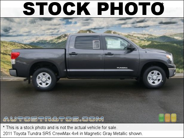 Stock photo for this 2011 Toyota Tundra CrewMax 4x4 4.6 Liter i-Force DOHC 32-Valve Dual VVT-i V8 6 Speed ECT-i Automatic
