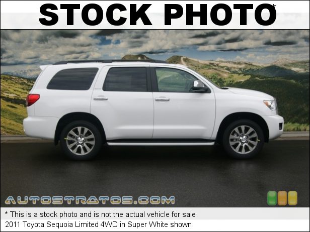 Stock photo for this 2011 Toyota Sequoia Limited 4WD 5.7 Liter i-Force DOHC 32-Valve VVT-i V8 6 Speed ECT-i Automatic