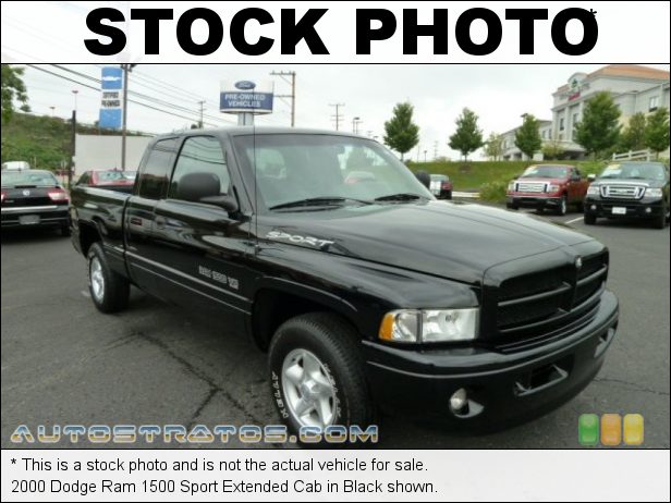 Stock photo for this 2000 Dodge Ram 1500 Sport Extended Cab 5.9 Liter OHV 16-Valve V8 4 Speed Automatic