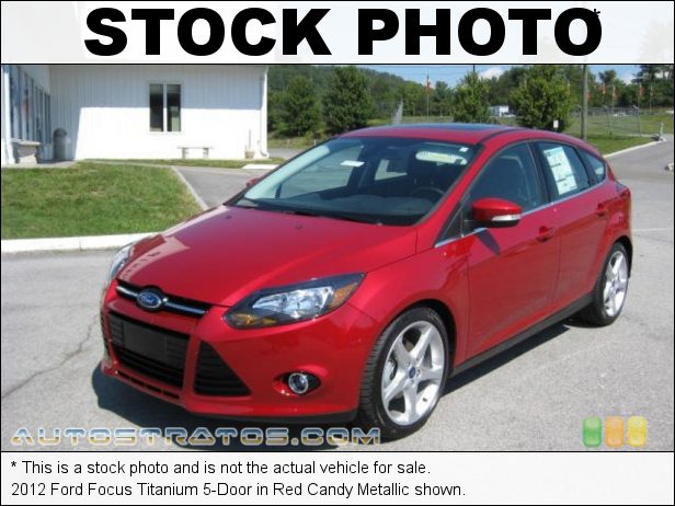 Stock photo for this 2012 Ford Focus Titanium 5-Door 2.0 Liter GDI DOHC 16-Valve Ti-VCT 4 Cylinder 6 Speed PowerShift Automatic
