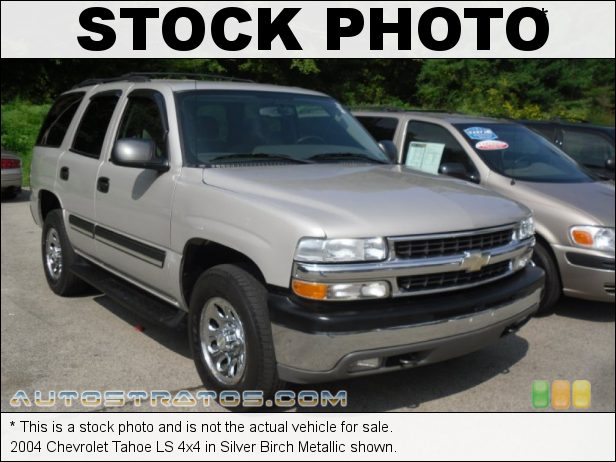 Stock photo for this 2004 Chevrolet Tahoe 4x4 4.8 Liter OHV 16-Valve Vortec V8 4 Speed Automatic
