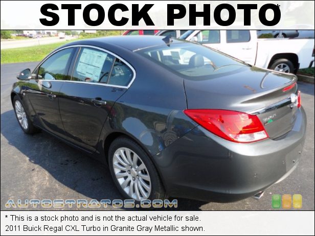 Stock photo for this 2011 Buick Regal CXL Turbo 2.0 Liter Turbocharged SIDI DOHC 16-Valve VVT ECOTEC 4 Cylinder 6 Speed DSC Automatic Stock photo for this 2011 Buick Regal CXL Turbo 2.0 Liter Turbocharged SIDI DOHC 16-Valve VVT ECOTEC 4 Cylinder 6 Speed DSC Automatic