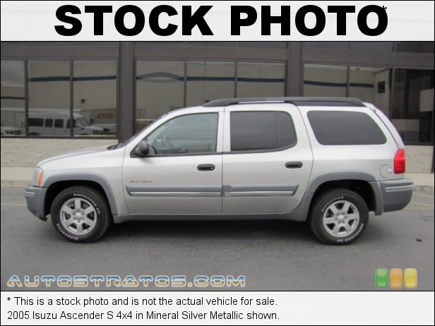 Stock photo for this 2005 Isuzu Ascender S 4x4 4.2 Liter DOHC 24V Inline 6 Cylinder 4 Speed Automatic