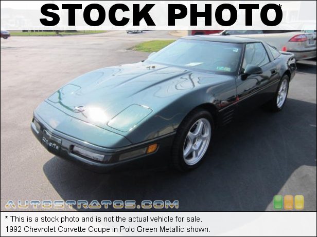 Stock photo for this 1992 Chevrolet Corvette Coupe 5.7 Liter OHV 16-Valve LT1 V8 4 Speed Automatic