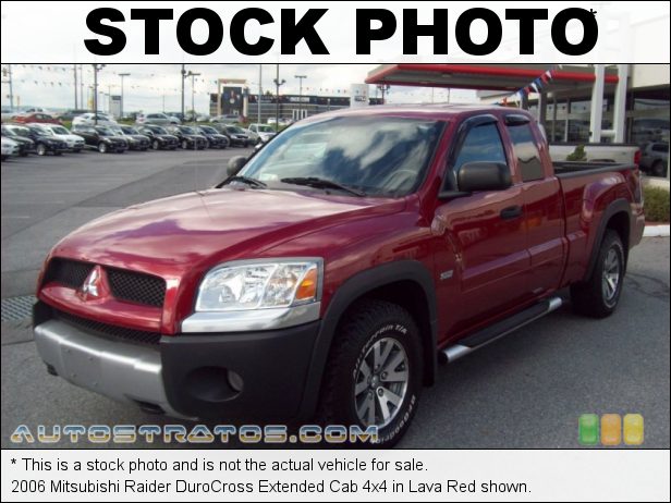 Stock photo for this 2006 Mitsubishi Raider DuroCross Extended Cab 4x4 4.7 Liter SOHC 16 Valve V8 5 Speed Automatic