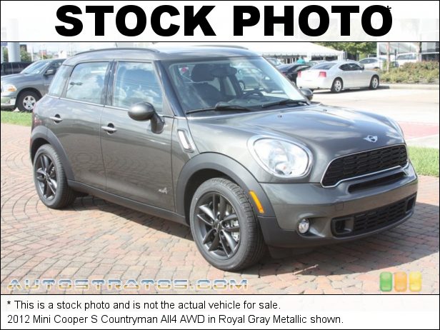 Stock photo for this 2012 Mini Cooper S Countryman All4 AWD 1.6 Liter DI Twin-Scroll Turbocharged DOHC 16-Valve VVT 4 Cylind 6 Speed Steptronic Automatic