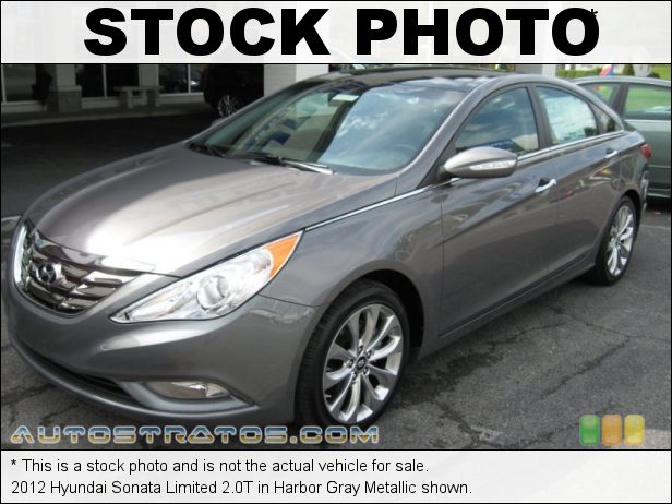 Stock photo for this 2012 Hyundai Sonata Limited 2.0T 2.0 Liter GDI Turbocharged DOHC 16-Valve D-CVVT 4 Cylinder 6 Speed Shiftronic Automatic
