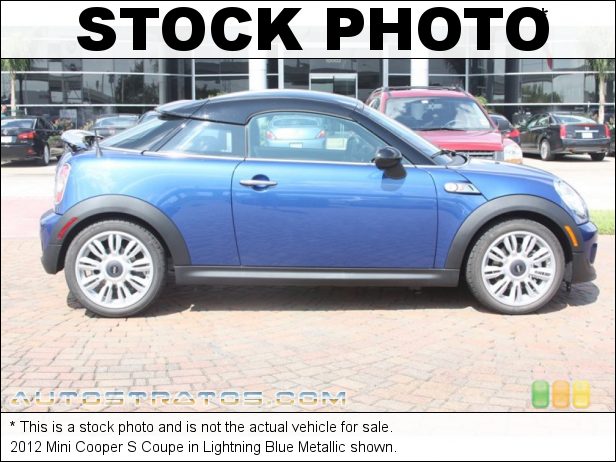 Stock photo for this 2012 Mini Cooper S Coupe 1.6 Liter DI Twin-Scroll Turbocharged DOHC 16-Valve VVT 4 Cylind 6 Speed Steptronic Automatic