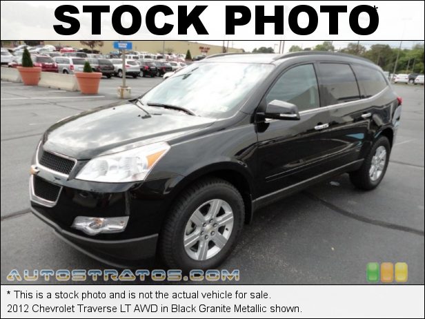 Stock photo for this 2012 Chevrolet Traverse LT AWD 3.6 Liter DI DOHC 24-Valve VVT V6 6 Speed Automatic