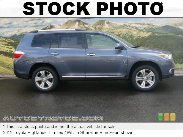 Stock photo for this 2012 Toyota Highlander Limited 4WD 3.5 Liter DOHC 24-Valve Dual VVT-i V6 5 Speed ECT-i Automatic