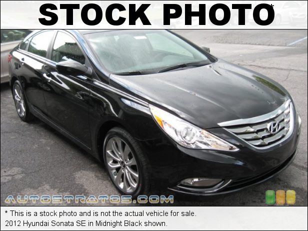 Stock photo for this 2012 Hyundai Sonata SE 2.4 Liter GDI DOHC 16-Valve D-CVVT 4 Cylinder 6 Speed Shiftronic Automatic