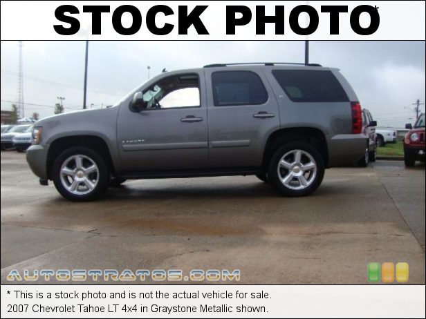Stock photo for this 2007 Chevrolet Tahoe LS 4WD 5.3 Liter Flex Fuel OHV 16V Vortec V8 4 Speed Automatic