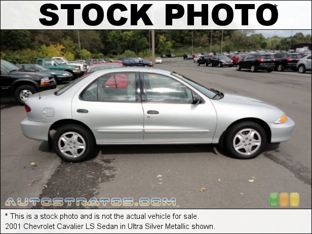 Stock photo for this 2001 Chevrolet Cavalier LS Sedan 2.2 Liter OHV 8-Valve 4 Cylinder 4 Speed Automatic