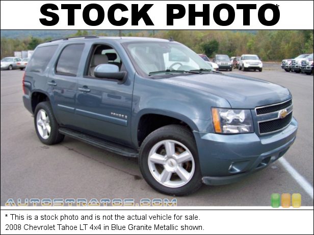 Stock photo for this 2008 Chevrolet Tahoe LT 4x4 5.3 Liter Flex Fuel OHV 16-Valve Vortec V8 4 Speed Automatic