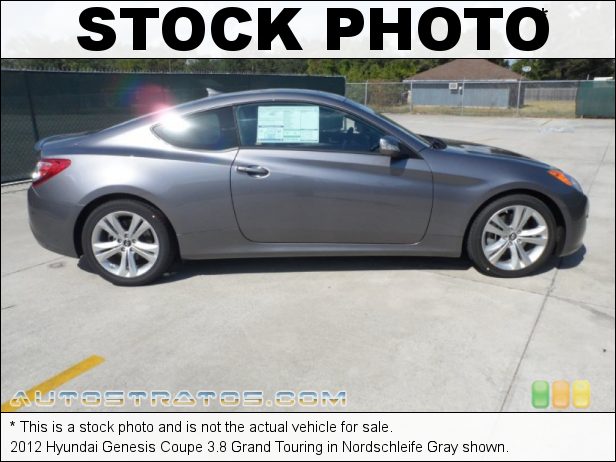 Stock photo for this 2012 Hyundai Genesis Coupe 3.8 Grand Touring 3.8 Liter DOHC 24-Valve Dual-CVVT V6 6 Speed Shiftronic Automatic