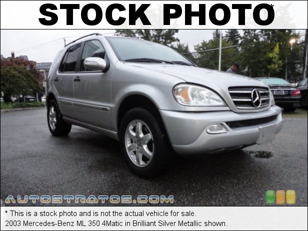 Stock photo for this 2003 Mercedes-Benz ML 350 4Matic 3.7 Liter SOHC 18-Valve V6 5 Speed Automatic