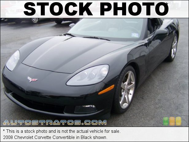 Stock photo for this 2008 Chevrolet Corvette Convertible 6.2 Liter Edelbrock Supercharged OHV 16-Valve LS3 V8 6 Speed Paddle-Shift Automatic