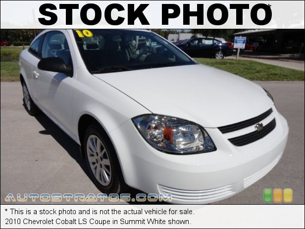 Stock photo for this 2010 Chevrolet Cobalt LS Coupe 2.2 Liter DOHC 16-Valve VVT 4 Cylinder 4 Speed Automatic