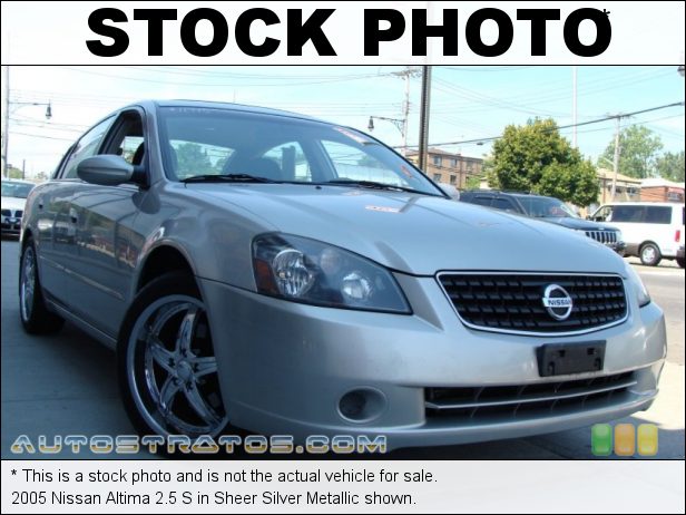 Stock photo for this 2005 Nissan Altima 2.5 S 2.5 Liter DOHC 16V CVTC 4 Cylinder 4 Speed Automatic