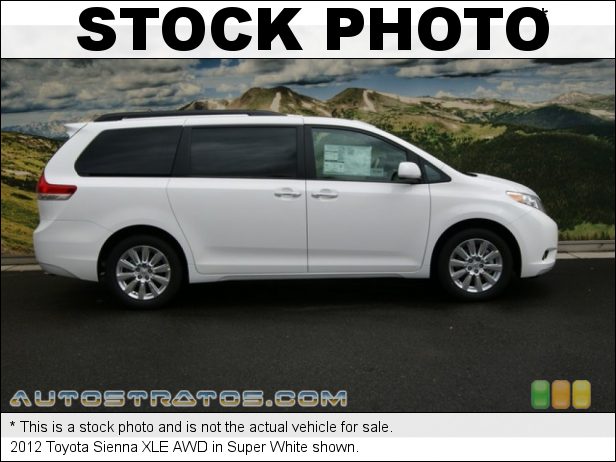 Stock photo for this 2012 Toyota Sienna XLE AWD 3.5 Liter DOHC 24-Valve Dual VVT-i V6 6 Speed ECT-i Automatic
