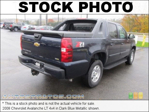 Stock photo for this 2008 Chevrolet Avalanche 4x4 5.3 Liter Flex-Fuel OHV 16-Valve Vortec V8 4 Speed Automatic