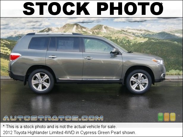 Stock photo for this 2012 Toyota Highlander Limited 4WD 3.5 Liter DOHC 24-Valve Dual VVT-i V6 5 Speed ECT-i Automatic