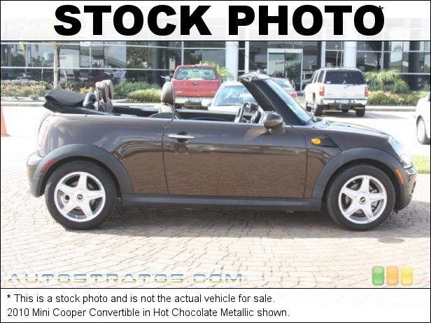 Stock photo for this 2010 Mini Cooper Convertible 1.6 Liter DOHC 16-Valve VVT 4 Cylinder 6 Speed Manual Stock photo for this 2010 Mini Cooper Convertible 1.6 Liter DOHC 16-Valve VVT 4 Cylinder 6 Speed Manual