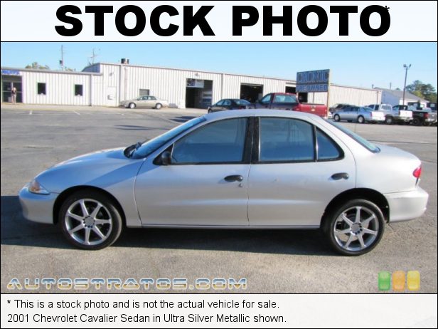 Stock photo for this 2001 Chevrolet Cavalier Sedan 2.2 Liter OHV 8-Valve 4 Cylinder 4 Speed Automatic Stock photo for this 2001 Chevrolet Cavalier Sedan 2.2 Liter OHV 8-Valve 4 Cylinder 4 Speed Automatic