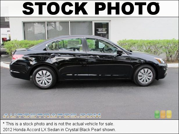 Stock photo for this 2012 Honda Accord LX Sedan 2.4 Liter DOHC 16-Valve i-VTEC 4 Cylinder 5 Speed Automatic