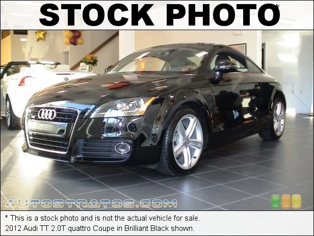 Stock photo for this 2012 Audi TT 2.0T quattro 2.0 Liter FSI Turbocharged DOHC 16-Valve VVT 4 Cylinder 6 Speed S tronic Dual-Clutch Automatic