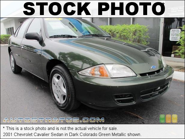Stock photo for this 2001 Chevrolet Cavalier Sedan 2.2 Liter OHV 8-Valve 4 Cylinder 4 Speed Automatic