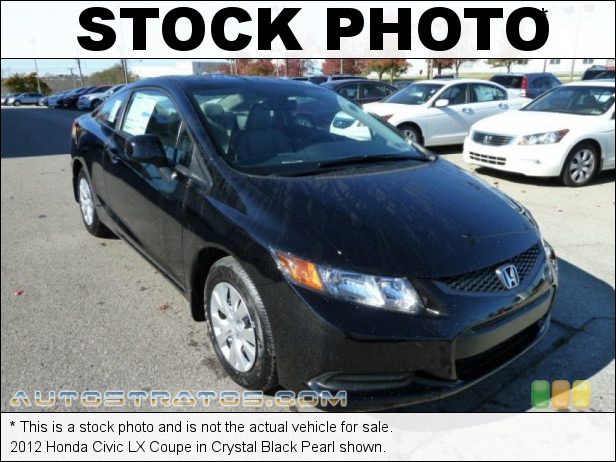 Stock photo for this 2012 Honda Civic LX Coupe 1.8 Liter SOHC 16-Valve i-VTEC 4 Cylinder 5 Speed Automatic