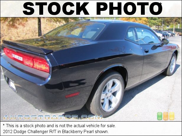 Stock photo for this 2012 Dodge Challenger R/T 5.7 Liter HEMI OHV 16-Valve MDS V8 6 Speed Manual