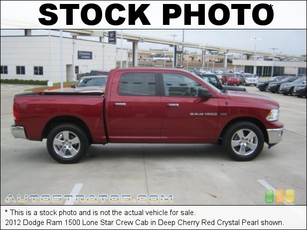 Stock photo for this 2012 Dodge Ram 1500 Lone Star Crew Cab 5.7 Liter HEMI OHV 16-Valve VVT MDS V8 6 Speed Automatic
